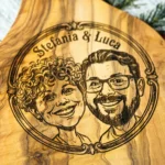 Tagliere in ulivo personalizzato - immagine 2
