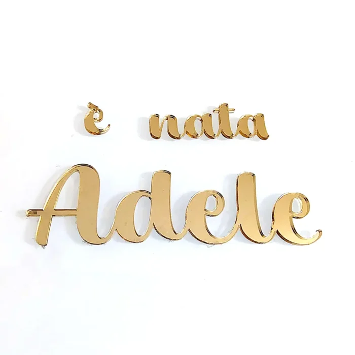 Scritta in plexiglass personalizzata
