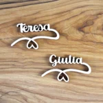 segnaposto in legno personalizzato