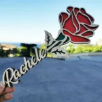Rosa in legno personalizzata