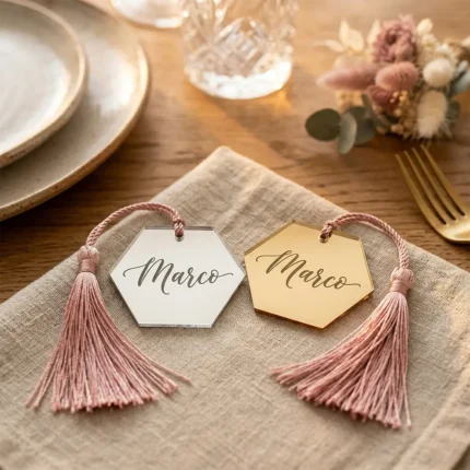 Segnaposto esagonale personalizzato