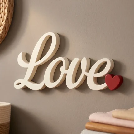 Scritta love arredamento